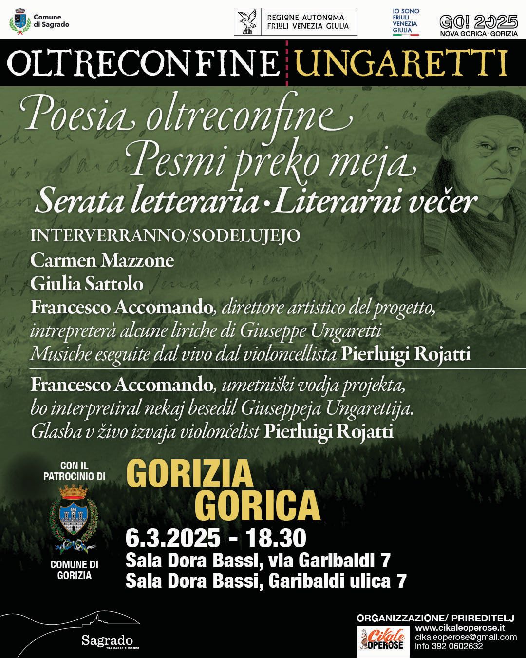 06/03 GORIZIA – GORICA Oltreconfine Ungaretti