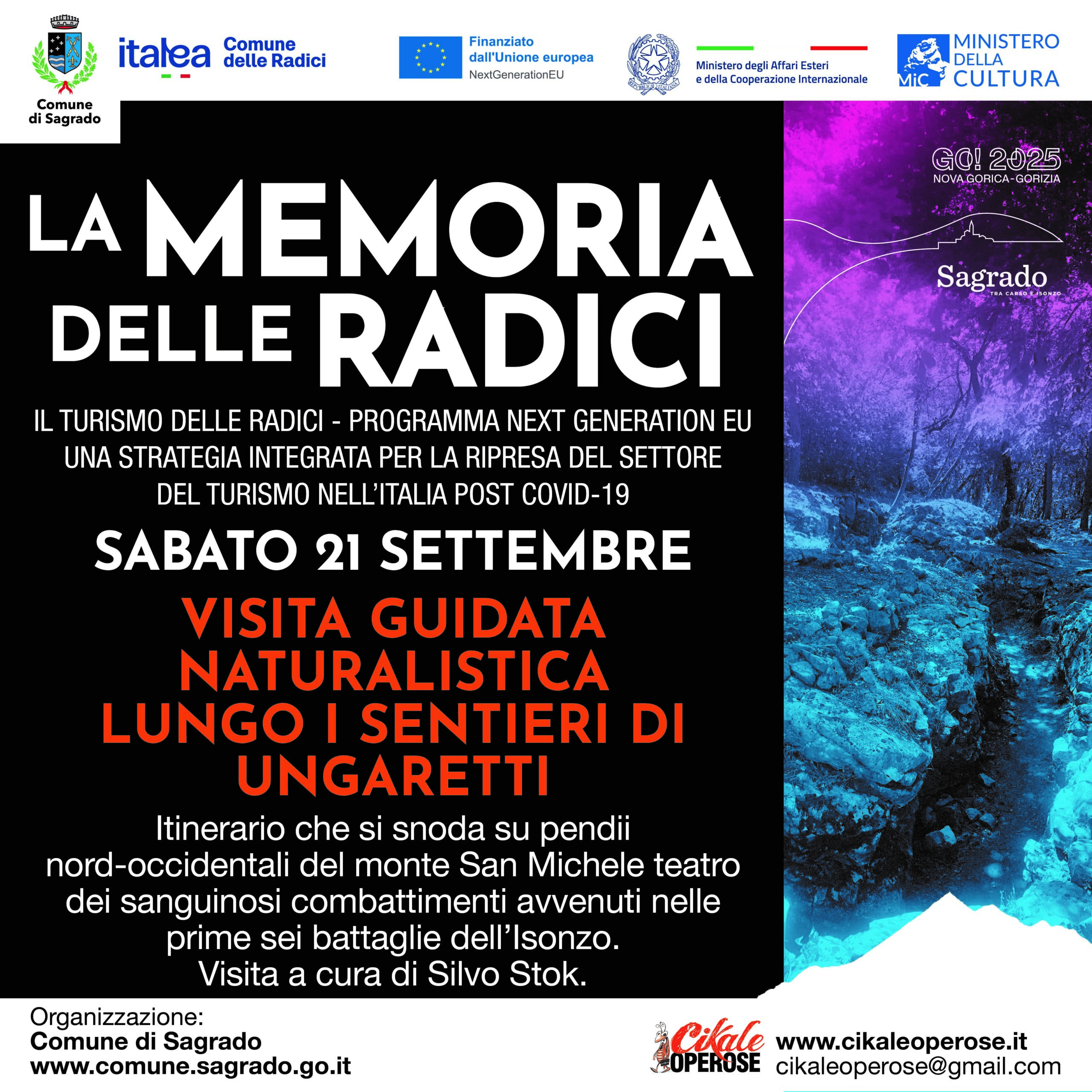 Read more about the article 21/09 Visita guidata naturalistica lungo i sentieri di Ungaretti