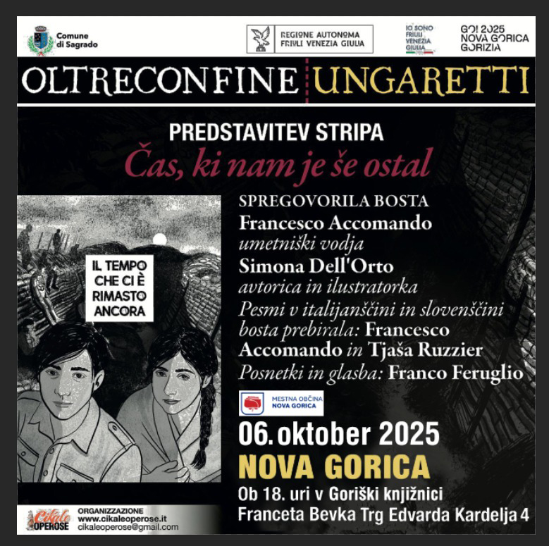 OLTRECONFINE UNGARETTI – NOVA GORICA 6 ottobre ore 18.00 PRESENTAZIONE GRAPHIC NOVEL