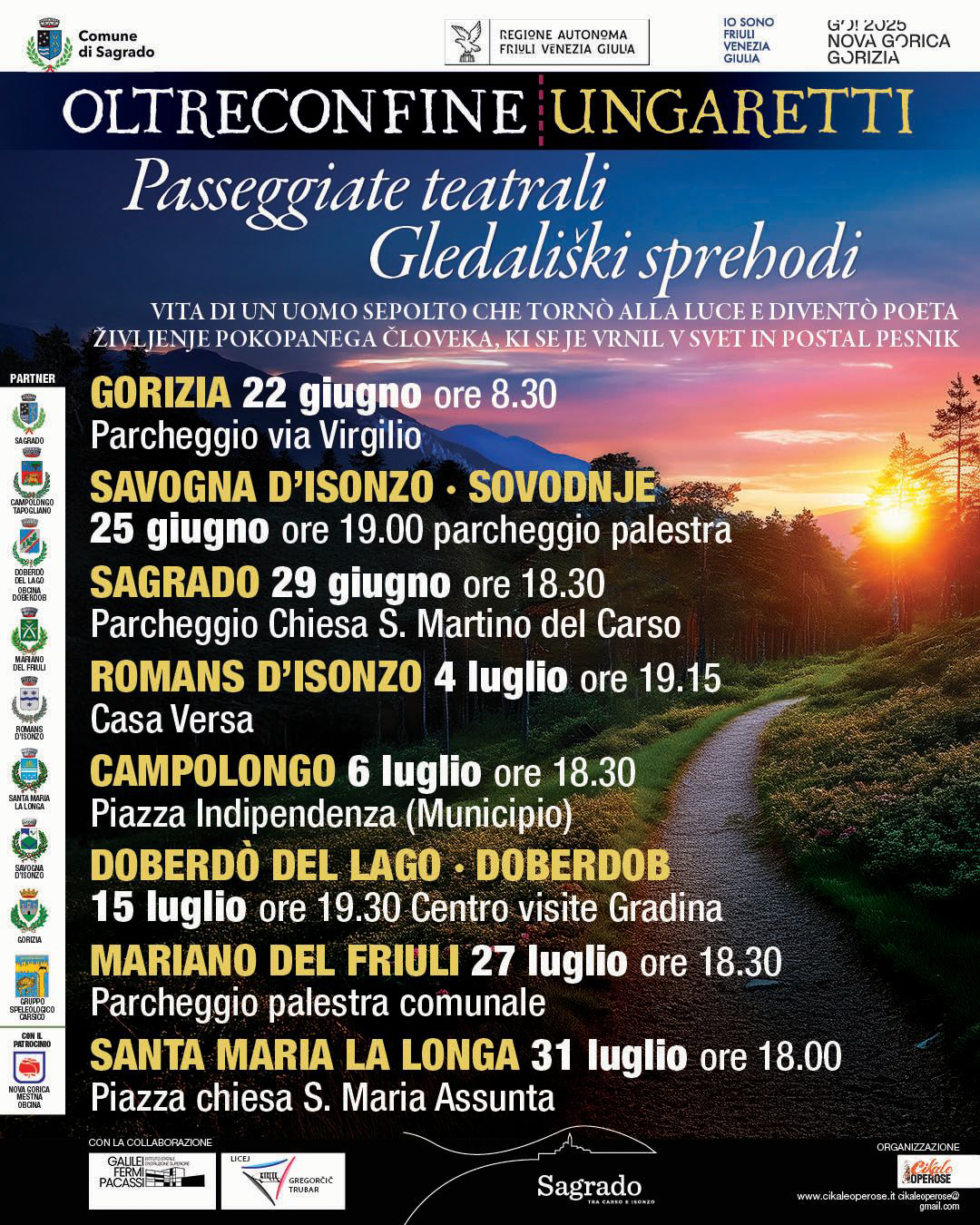 OLTRECONFINE UNGARETTI – Al via la seconda fase