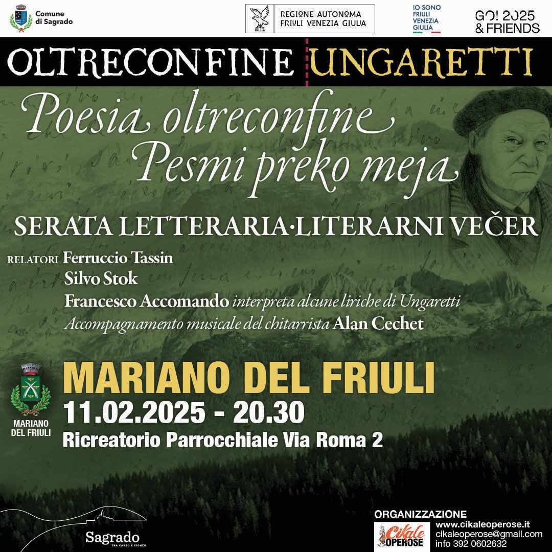 11/02 MARIANO DEL FRIULI Oltreconfine Ungaretti