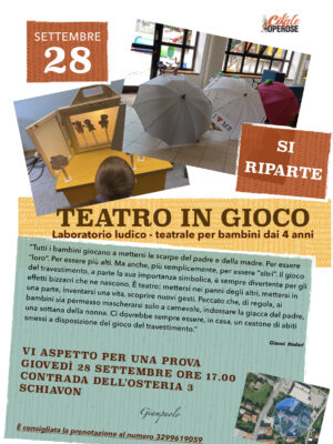 Laboratorio teatrale – Presentazione 28 settembre