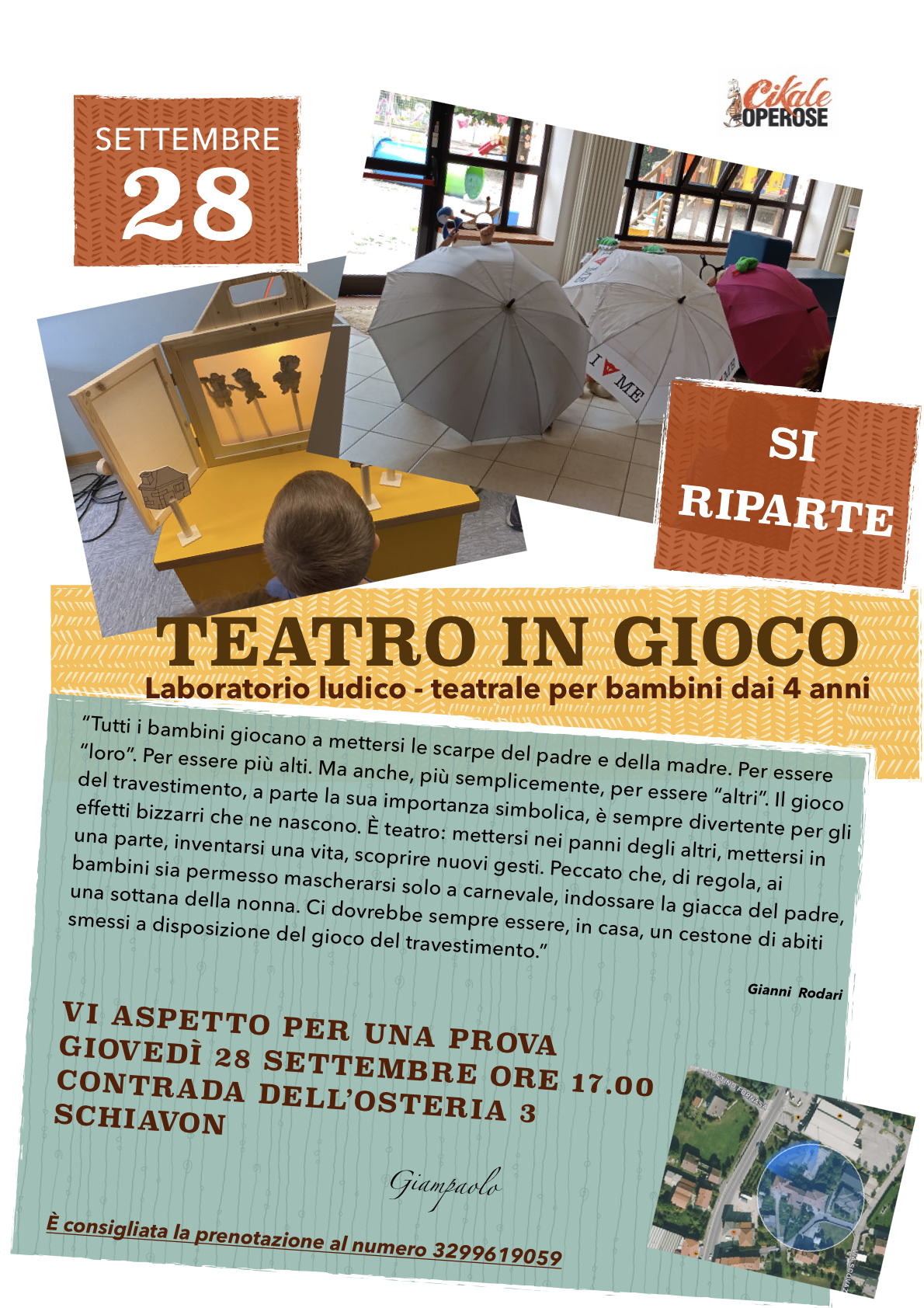 Read more about the article Laboratorio teatrale – Presentazione 28 settembre